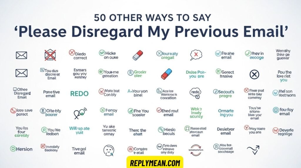Other Ways to Say “Please Disregard My Previous Email”