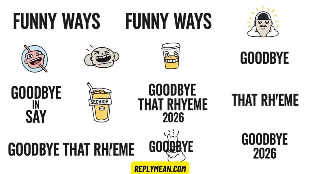 Funny Ways to Say “Goodbye That Rhyme”