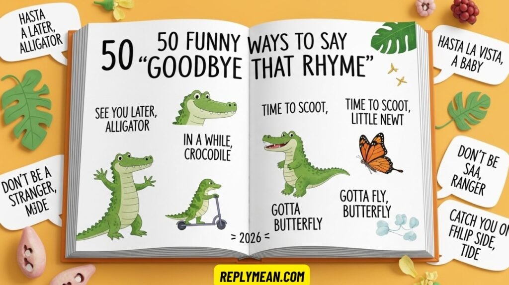 Funny Ways to Say “Goodbye That Rhyme”