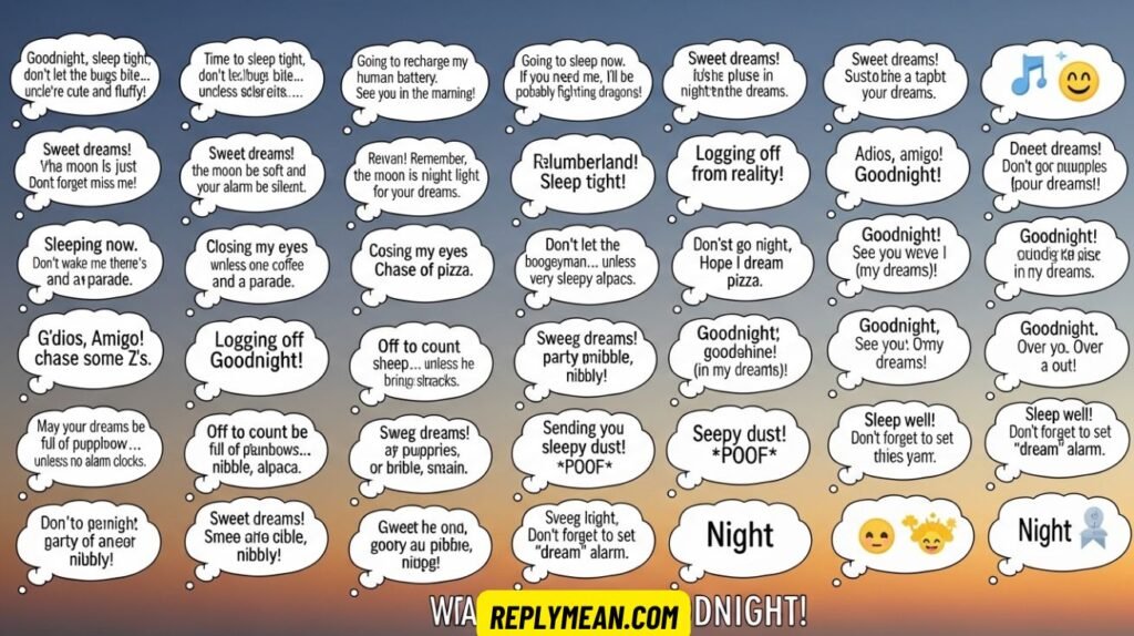 Funny Ways to Say Goodnight Over Text (Creative, Cute & Hilarious