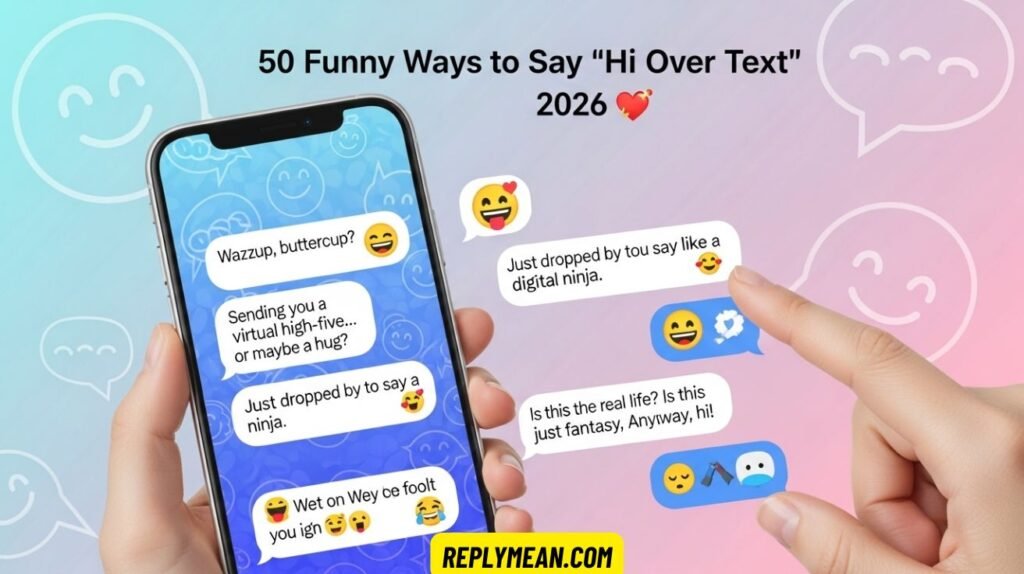 Funny Ways to Say “Hi Over Text” 2026