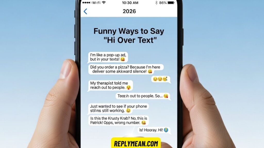 Funny Ways to Say “Hi Over Text” 2026