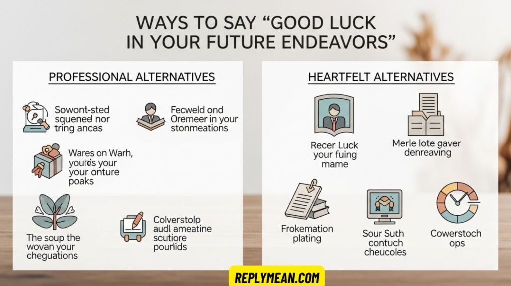 Good Luck in Your Future Endeavors”