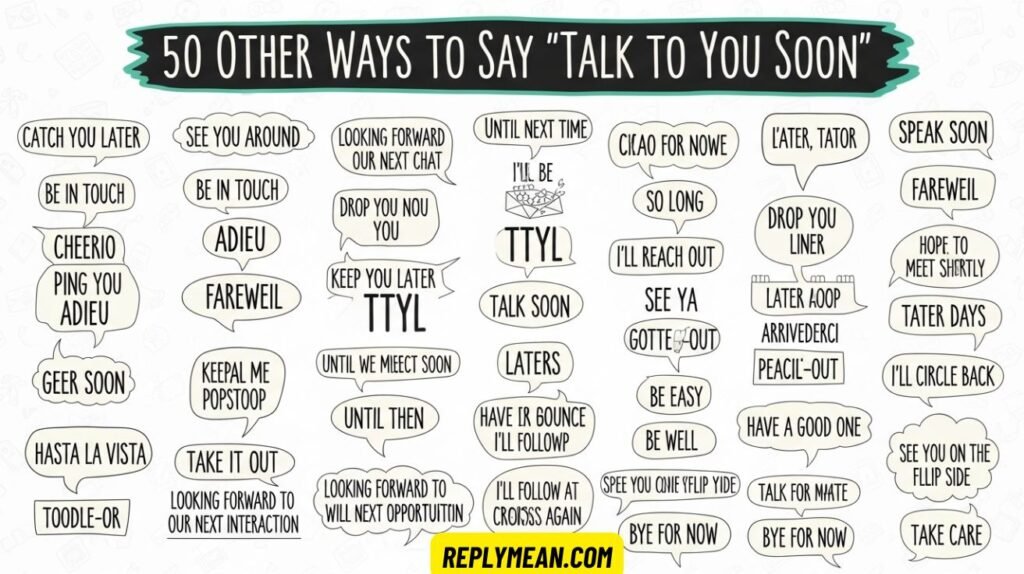 Other Way to Say “Talk to You Soon