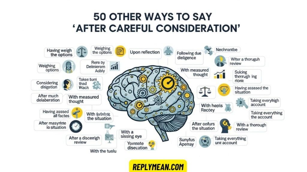 Other Ways to Say “After Careful Consideration”