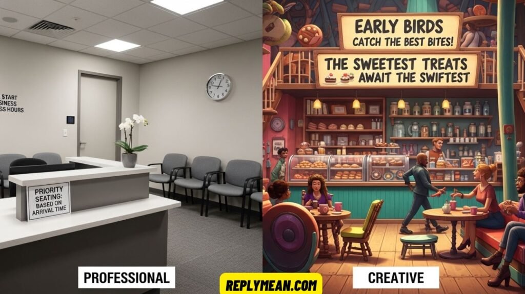 Other Ways to Say “First Come, First Serve