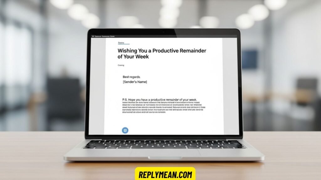 Other Ways to Say “Have a Great Rest of Your Week in Emails”