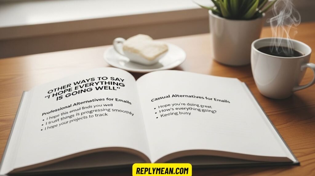 Other Ways to Say “I Hope Everything Is Going Well