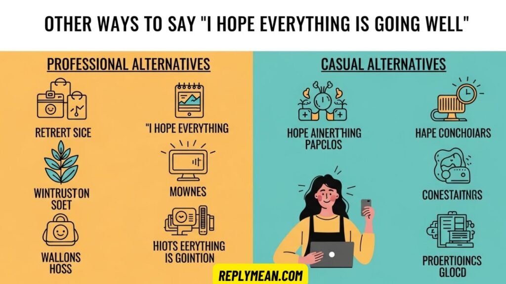 Other Ways to Say “I Hope Everything Is Going Well
