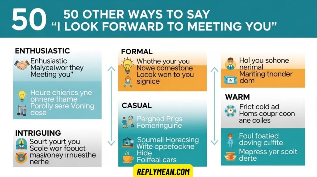 Other Ways to Say “I Look Forward to Meeting You”