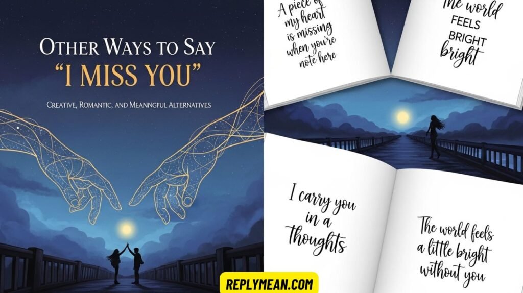 Other Ways to Say “I Miss You” Creative, Romantic,