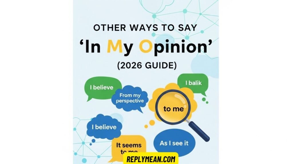 Other Ways to Say “In My Opinion