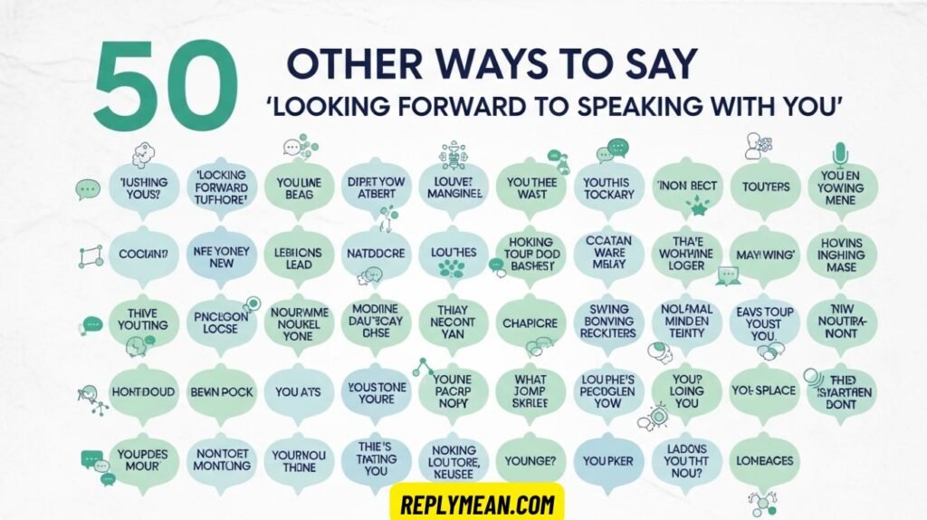 Other Ways to Say “Looking Forward to Speaking with You”
