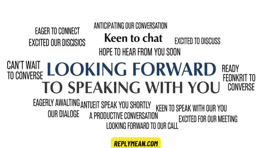 Other Ways to Say “Looking Forward to Speaking with You”