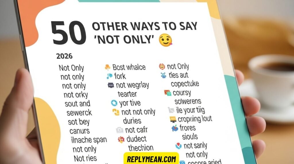 Other Ways to Say “Not Only” 🙃 2026