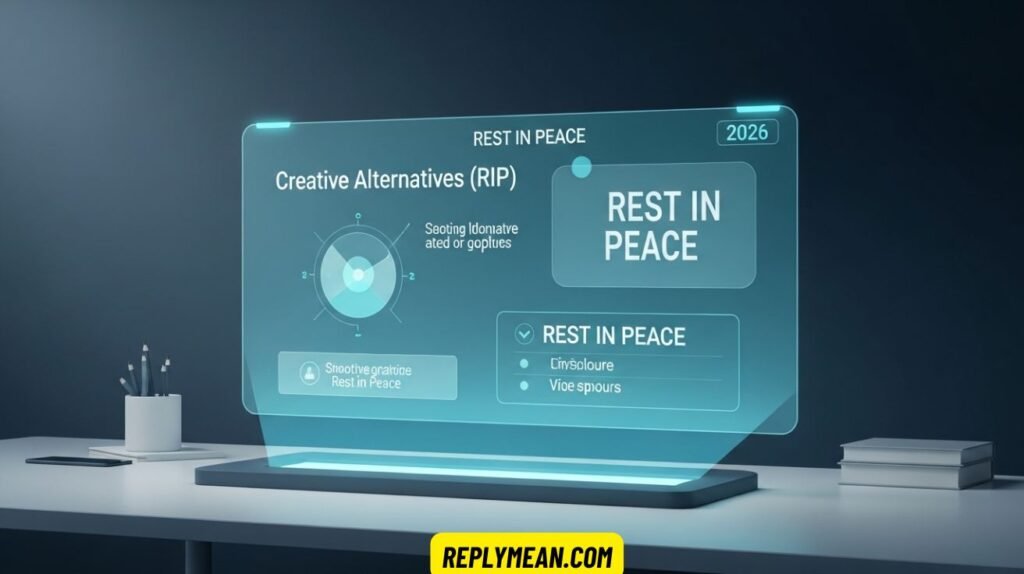 Other Ways to Say “Rest in Peace” (RIP)