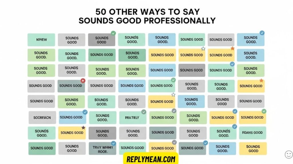 Other Ways to Say Sounds Good Professionally