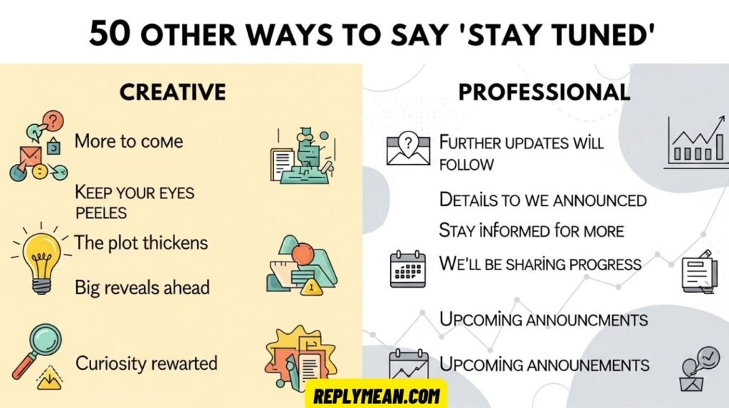 Other Ways to Say “Stay Tuned