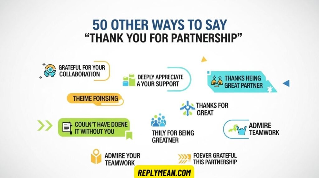Other Ways to Say “Thank You for Partnership”
