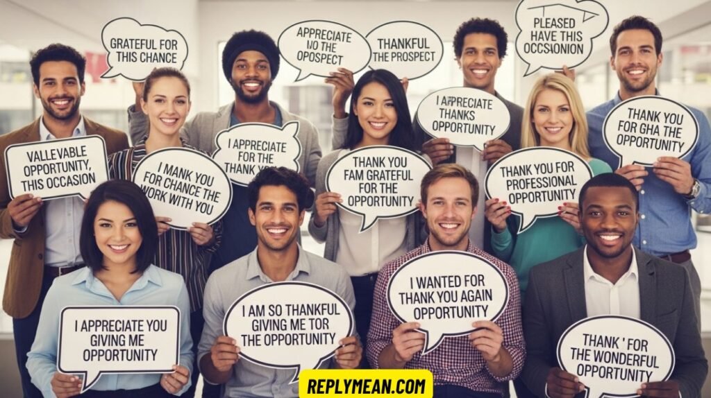Other Ways to Say “Thank You for the Opportunity”