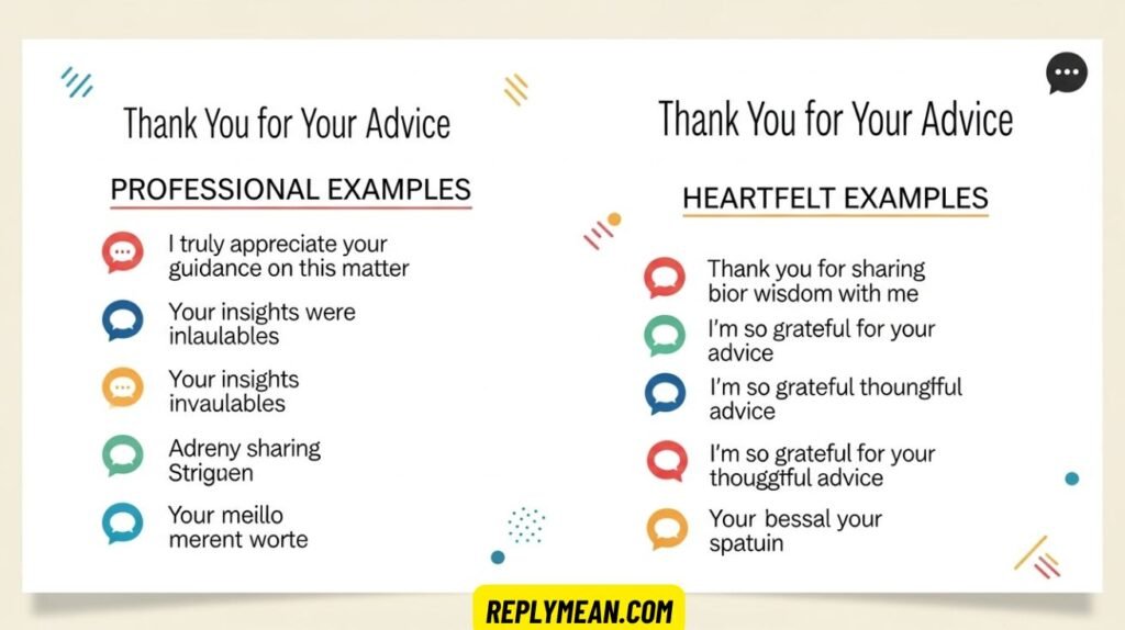 Other Ways to Say “Thank You for Your Advice”