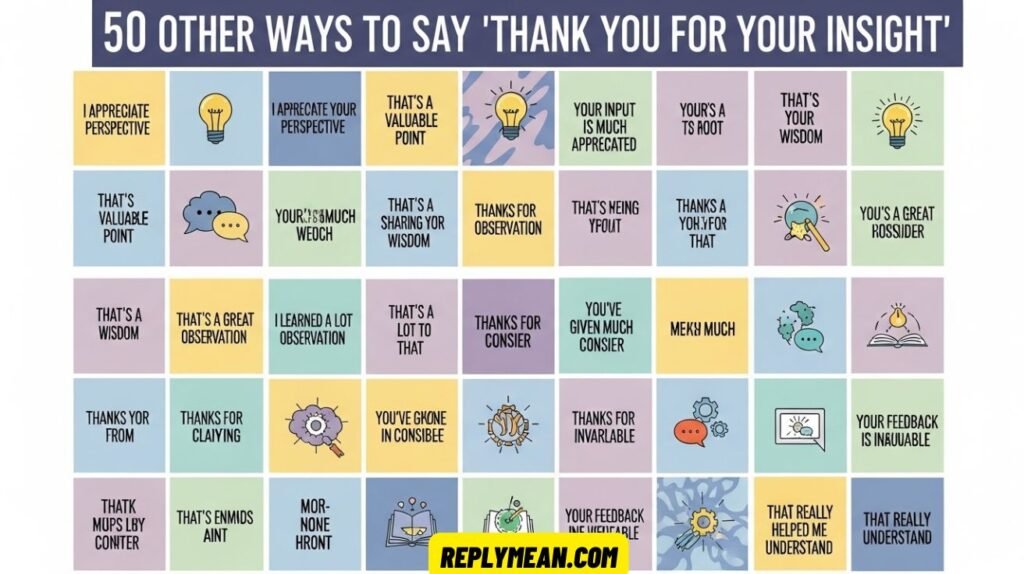Other Ways to Say “Thank You for Your Insight”