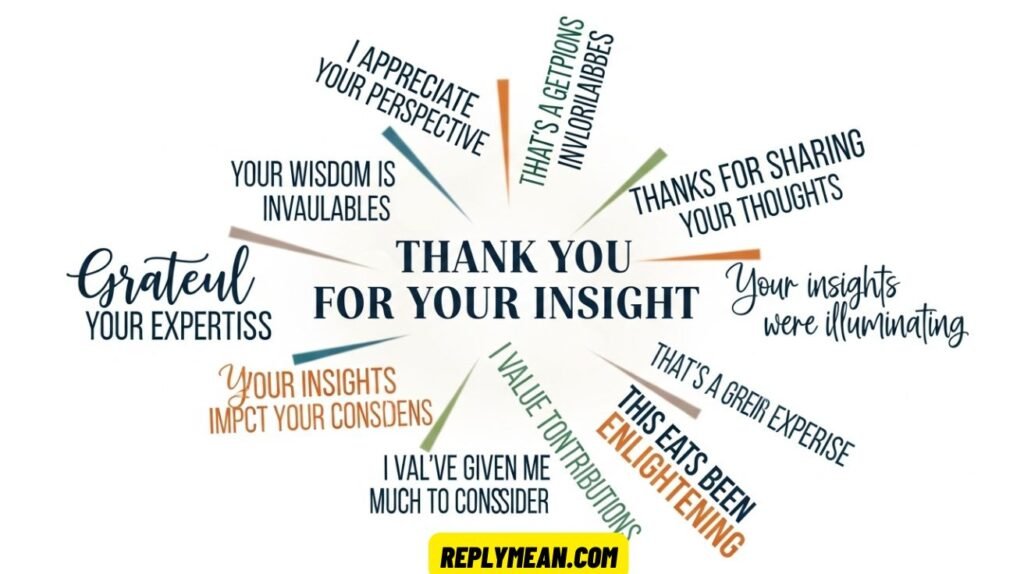 Other Ways to Say “Thank You for Your Insight”