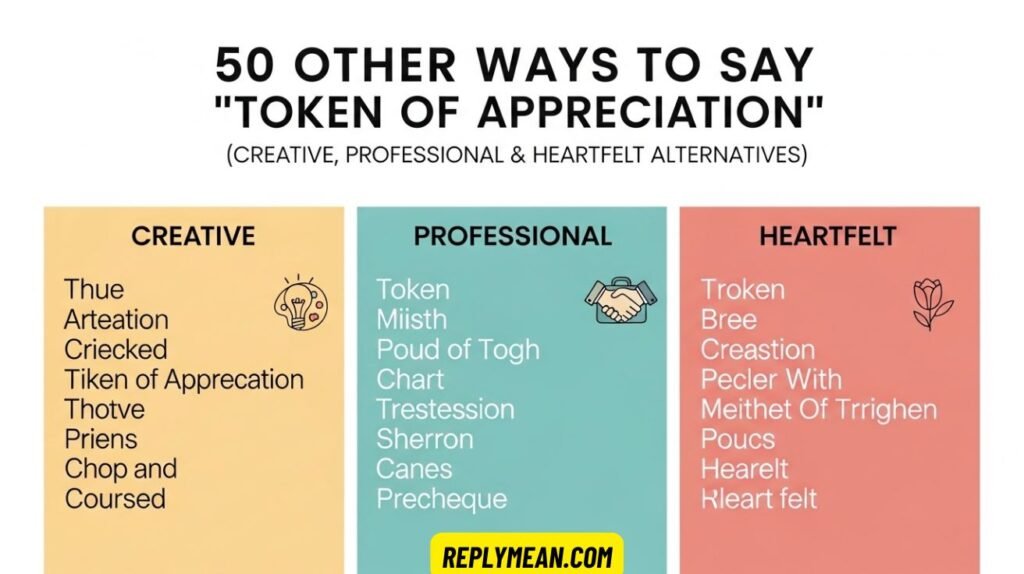 Other Ways to Say “Token of Appreciation