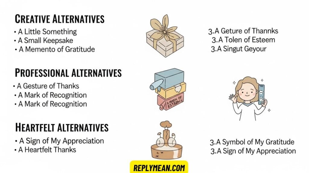 Other Ways to Say “Token of Appreciation