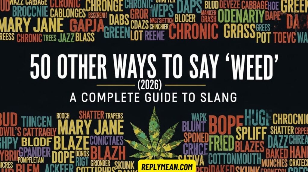 Other Ways to Say “Weed