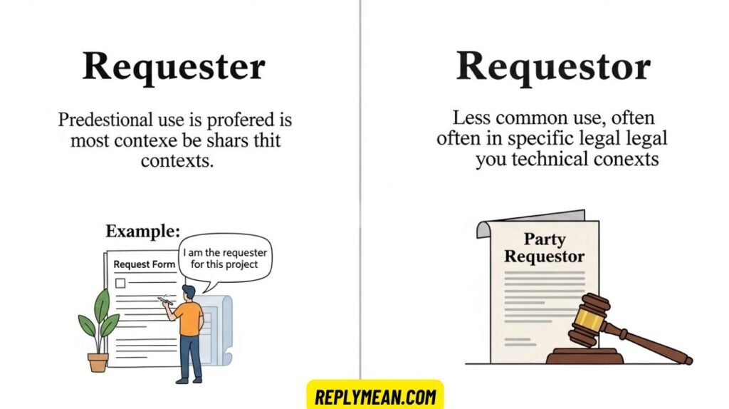 Requester vs Requestor: Spelling, Use & Examples