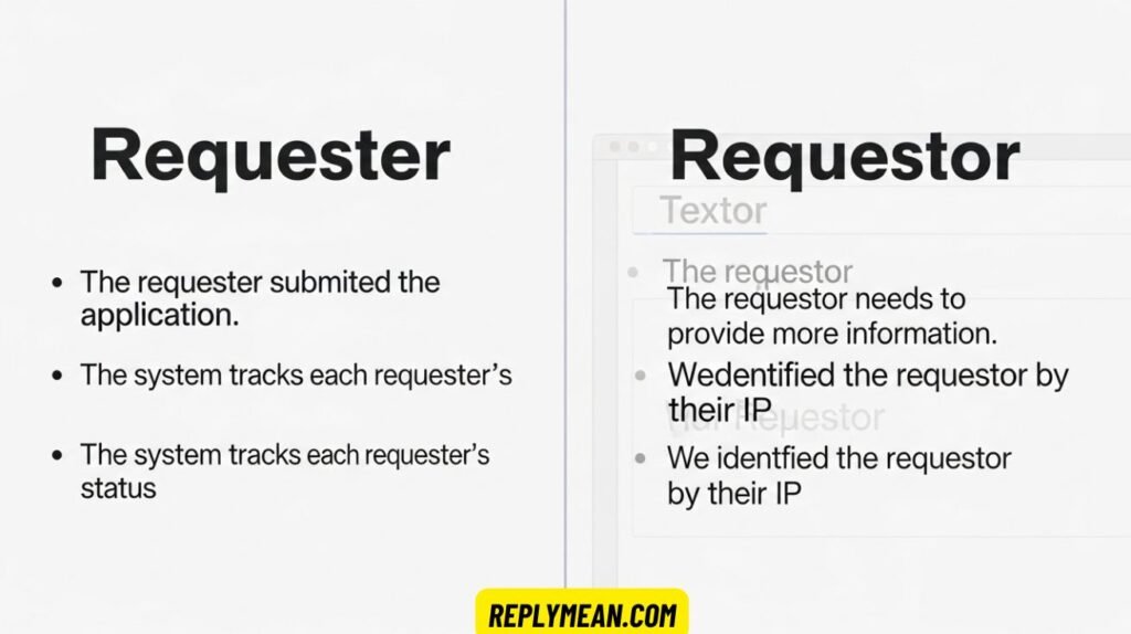 Requester vs Requestor: Spelling, Use & Examples