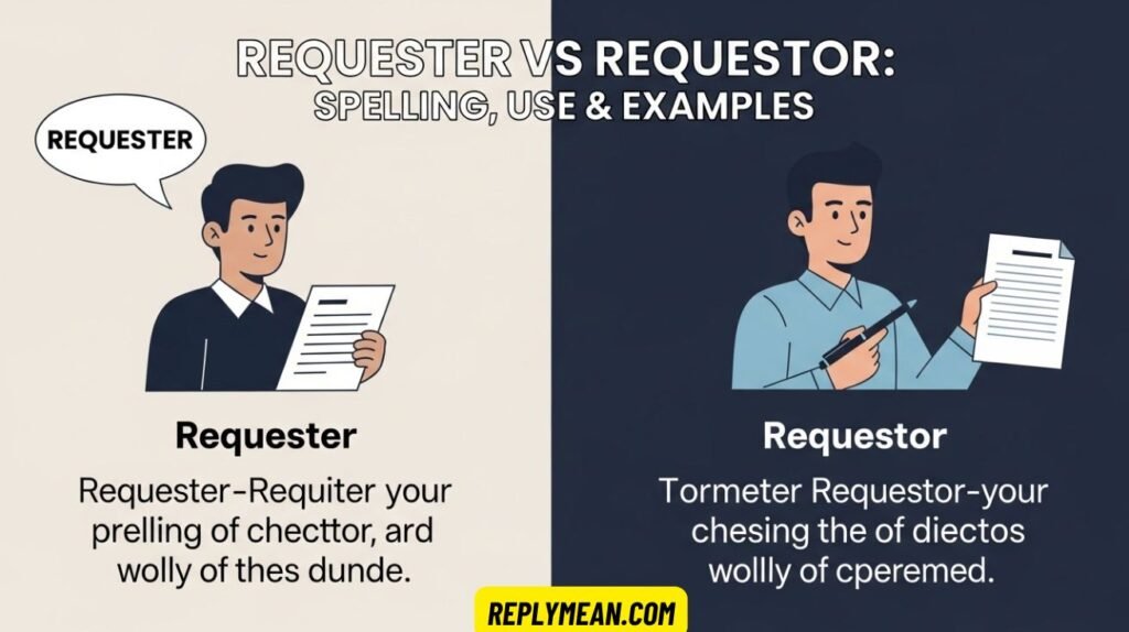 Requester vs Requestor: Spelling, Use & Examples
