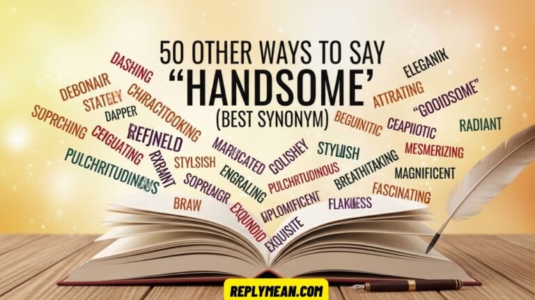 Other Ways to Say “Handsome”