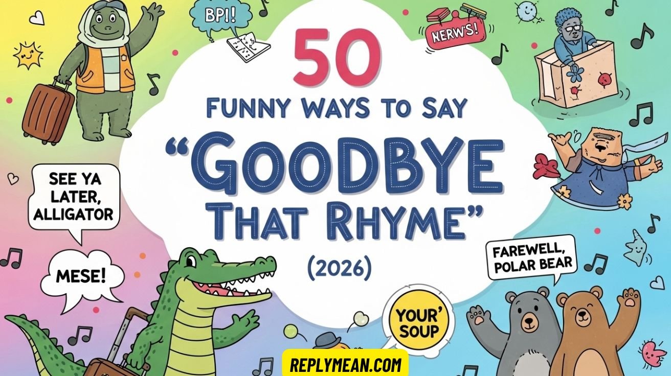 Funny Ways to Say “Goodbye That Rhyme”