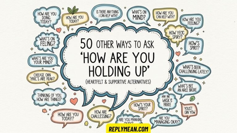Other Ways to Ask “How Are You Holding Up