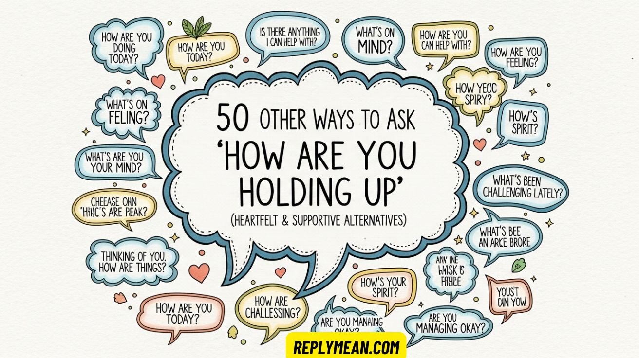 Other Ways to Ask “How Are You Holding Up
