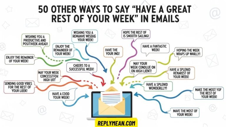 Other Ways to Say “Have a Great Rest of Your Week in Emails”