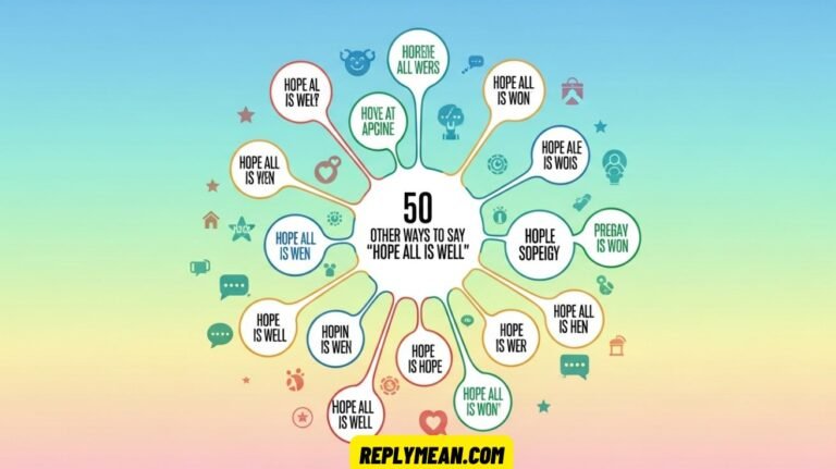 Other Ways to Say “Hope All Is Well