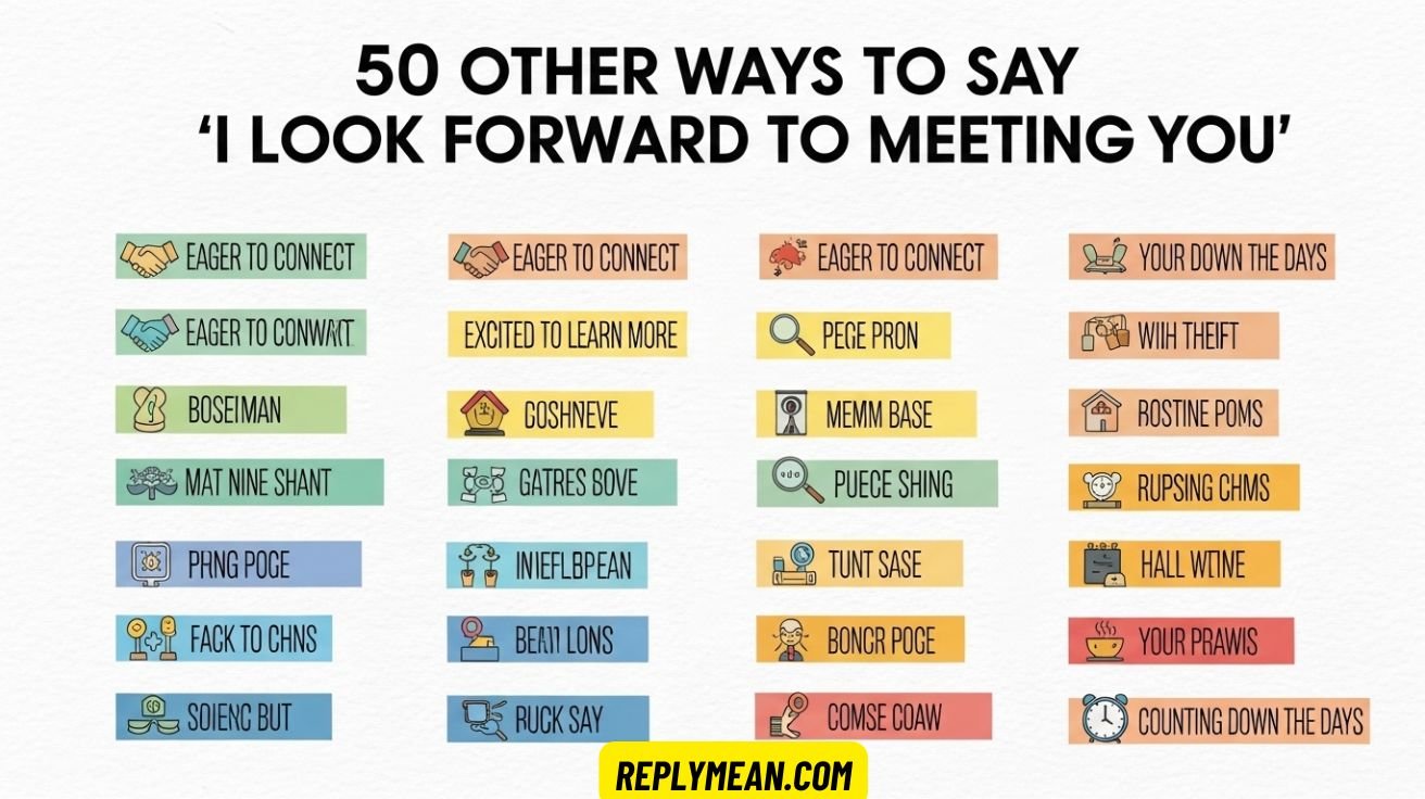 Other Ways to Say “I Look Forward to Meeting You”