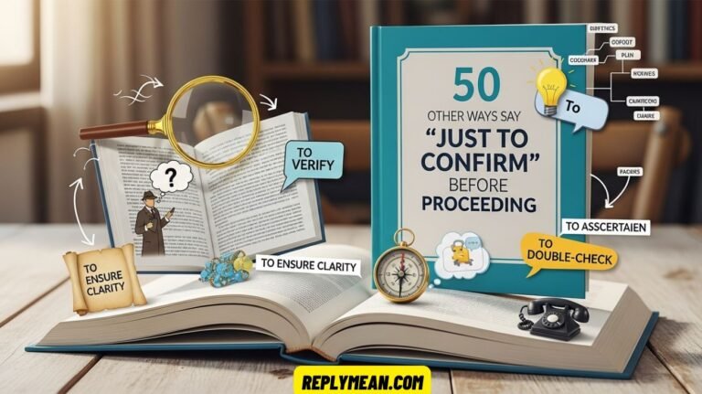 Other Ways to Say “Just to Confirm” Before Proceeding