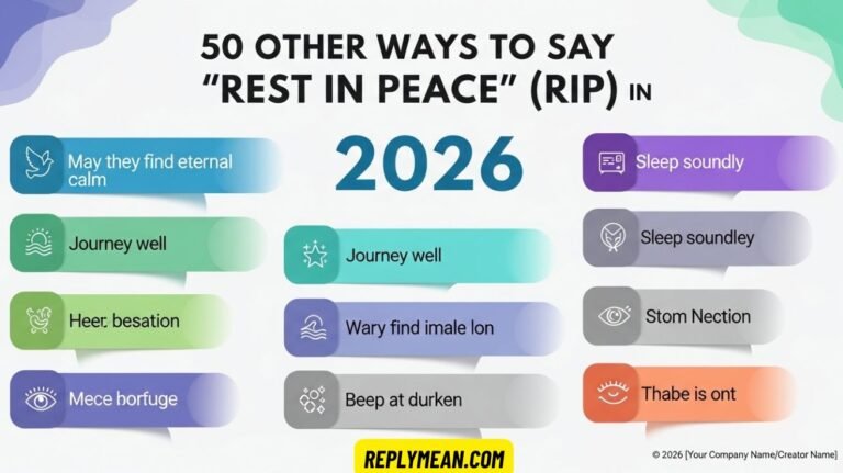 Other Ways to Say “Rest in Peace” (RIP)
