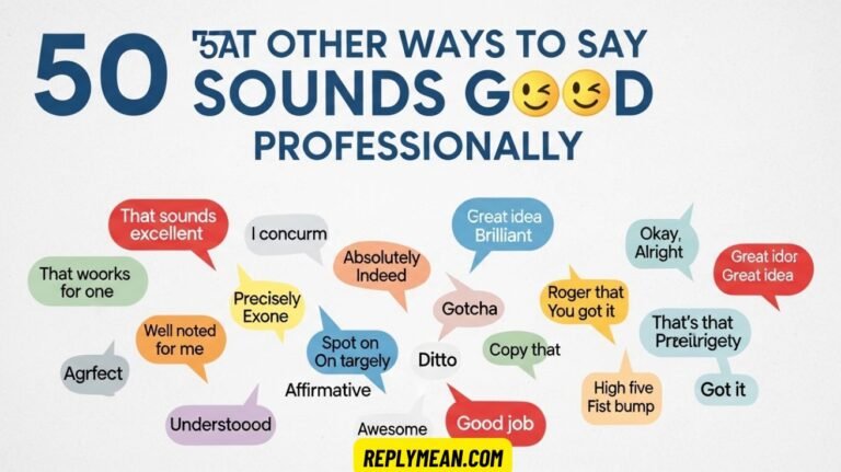 Other Ways to Say Sounds Good ProfessionallyOther Ways to Say Sounds Good Professionally