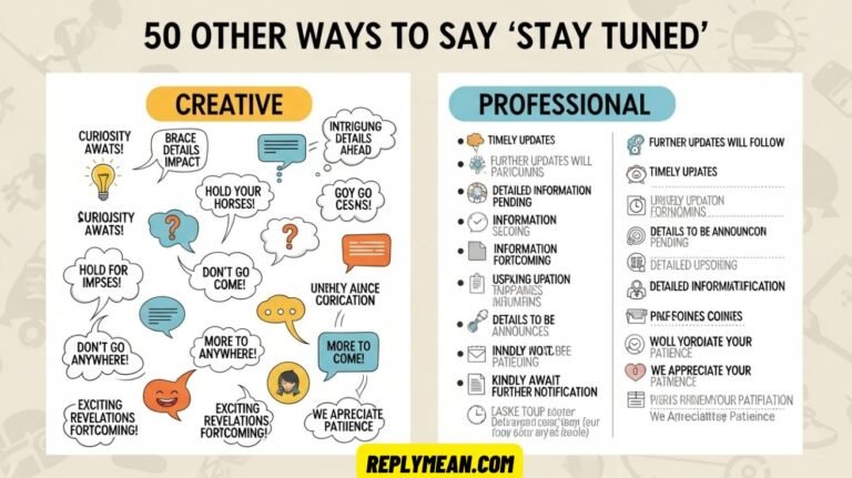 Other Ways to Say “Stay Tuned