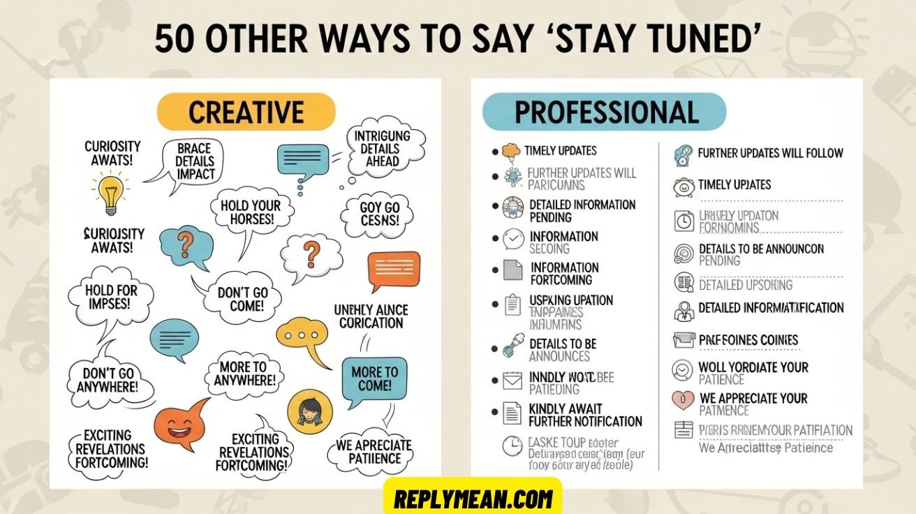 Other Ways to Say “Stay Tuned