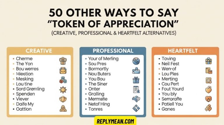 Other Ways to Say “Token of Appreciation