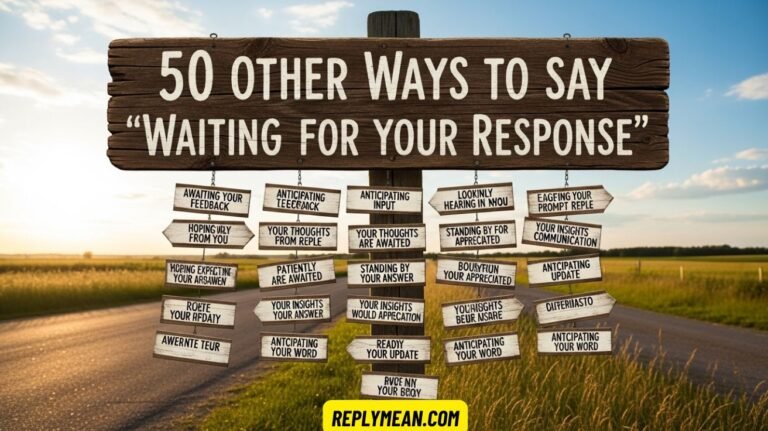 Other Ways to Say “Waiting for Your Response”