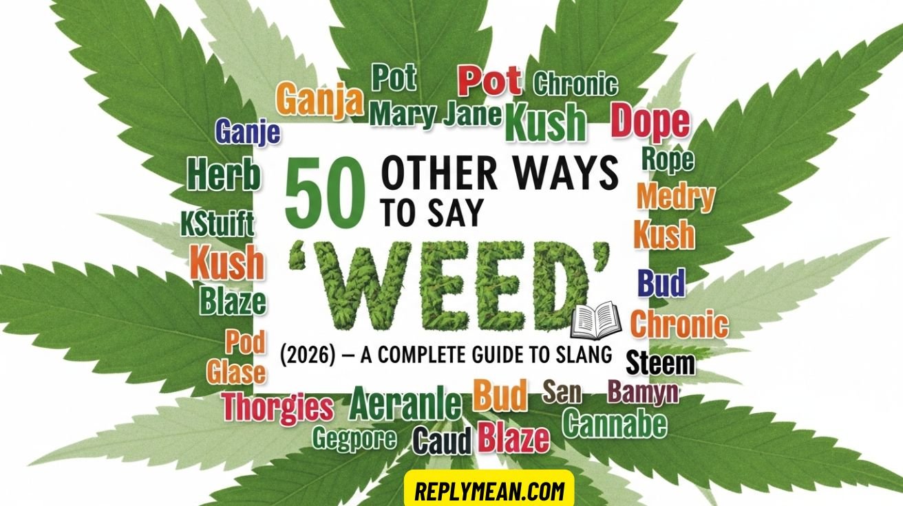 Other Ways to Say “Weed