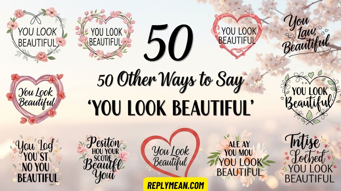 Other Ways to Say “You Look Beautiful”