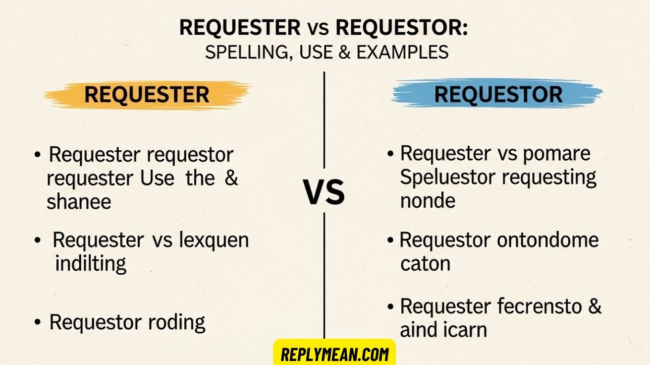 Requester vs Requestor: Spelling, Use & Examples